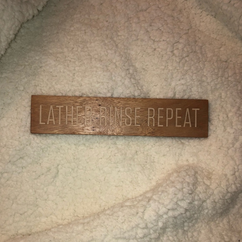 “Lather Rinse Repeat” Bathroom Wall Art